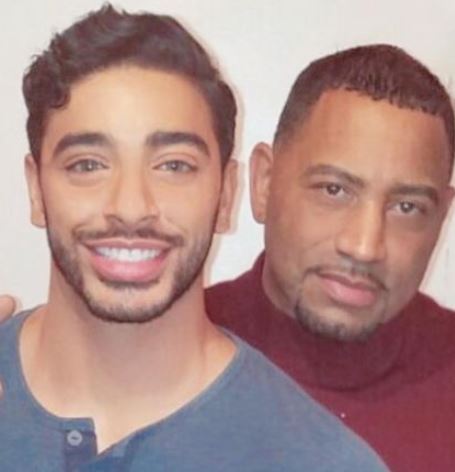 Laith Ashley with his father